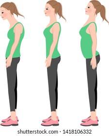 160 Correct walking posture Stock Illustrations, Images & Vectors ...