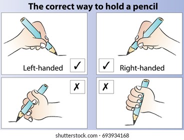 the correct way to hold a pencil