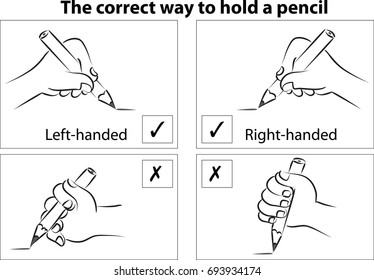 the correct way to hold a pencil