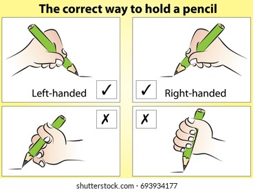 the correct way to hold a pencil