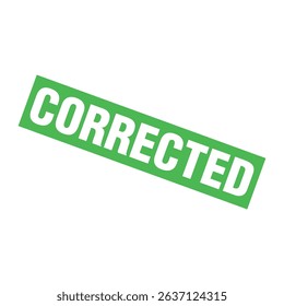 Corrected Letter Rubber Stamp Template Design