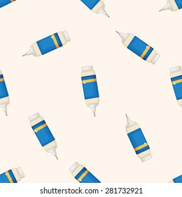 Correction Fluid , cartoon seamless pattern background