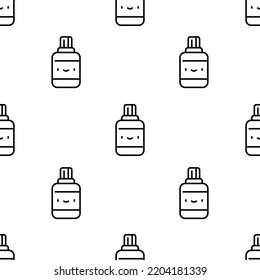 correction fluid icon pattern. Seamless correction fluid pattern on white background.