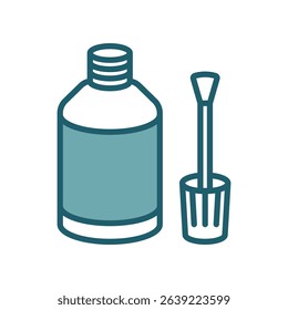 correction fluid icon vector design template