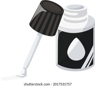 Correction fluid icon,illustration material (vector illustration)