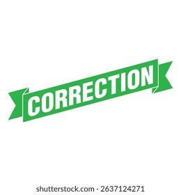 Correction Letter Rubber Stamp Template Design