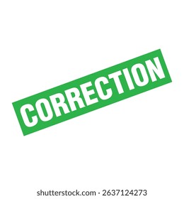 Correction Letter Rubber Stamp Template Design