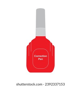 Correction pen icon vector illustration design