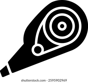 Correction Tape Icon for Office and School Stationery. Glyph Icon