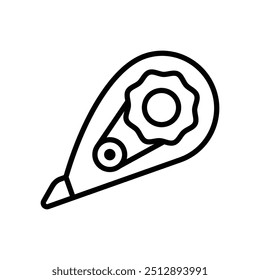 Plantilla de diseño de Vector Icono de cinta de corrección simple y limpia