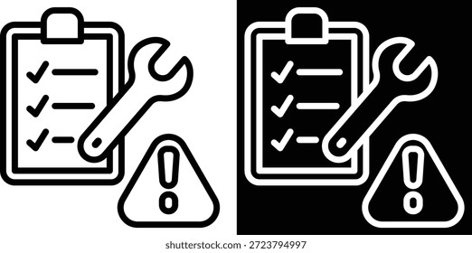 Versión correctiva de dos tonos en fondo blanco y negro