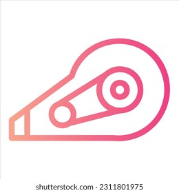 
corrector icon with isolated vektor and transparent background