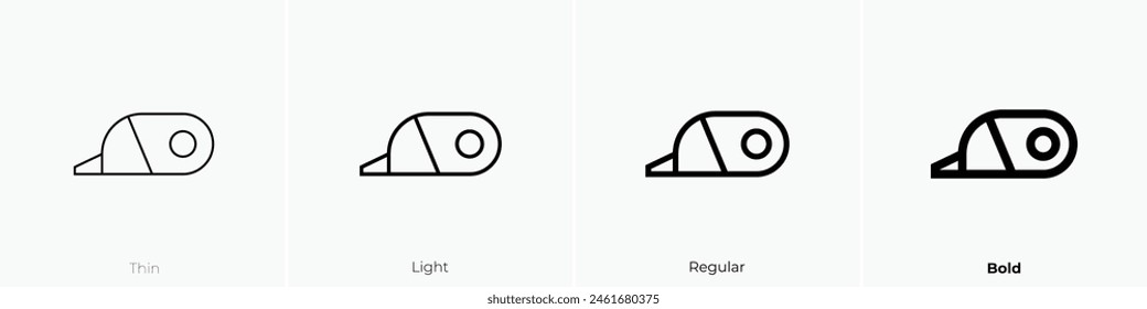 corrector icon. Thin, Light Regular And Bold style design isolated on white background