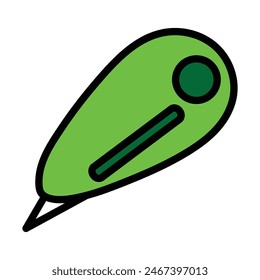 Diseño de iconos rellenos de línea correctora