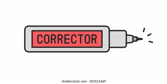 Corrector pen icon