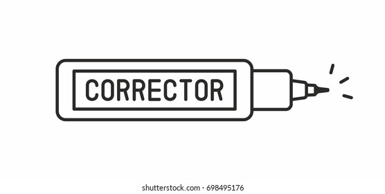 Corrector pen icon