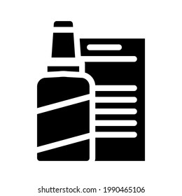 corrector stationery glyph icon vector. corrector stationery sign. isolated contour symbol black illustration
