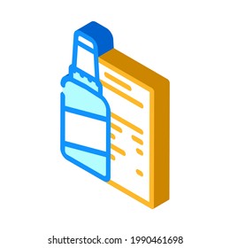 vector de icono isométrico del diseño de papel corrector. signo de papelería del corrector. ilustración de símbolo aislado