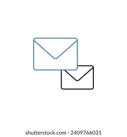 correspondence concept line icon. Simple element illustration. correspondence concept outline symbol design.
