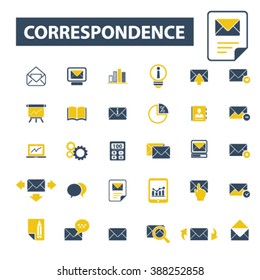iconos de correspondencia
