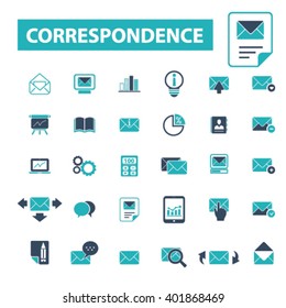 correspondence icons
