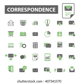 correspondence icons
