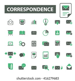 correspondence icons
