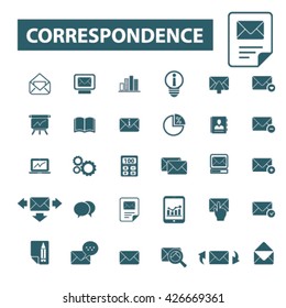 correspondence icons
