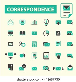 correspondence icons