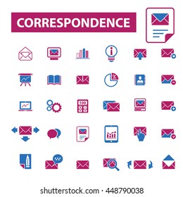 iconos de correspondencia