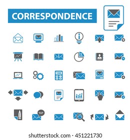 correspondence icons