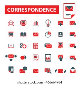 iconos de correspondencia