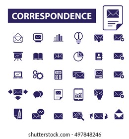 correspondence icons
