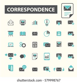 iconos de correspondencia
