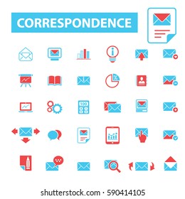correspondence icons
