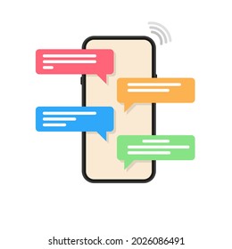 Correspondence illustration. Vector in flat design