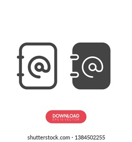 Correspondence Isolated Vector Icon which can easily modify or edit - Vector
