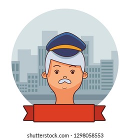 correspondence postman face cartoon
