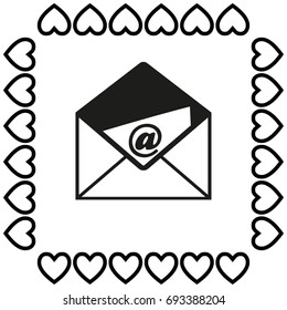 correspondence vector icon