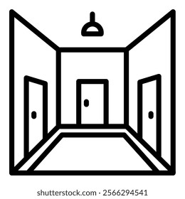 Corridor Icon Element For Design