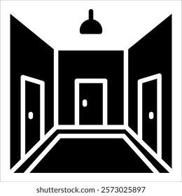 Corridor Icon Element For Design