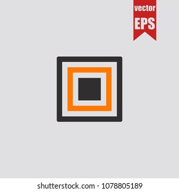 Corridor icon in trendy isolated on grey background.Vector illustration.