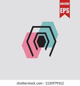 Corridor icon in trendy isolated on grey background.Vector illustration.