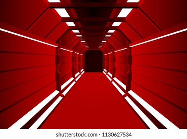 Corridors secret Building. vector illustration