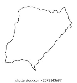 Corrientes Province map, administrative division of Argentina. Vector illustration.