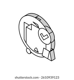 corroborating evidence crime isometric icon vector. corroborating evidence crime sign. isolated symbol illustration