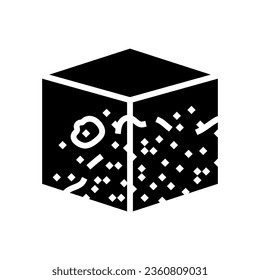 corrosion materials engineering glyph icon vector. corrosion materials engineering sign. isolated symbol illustration