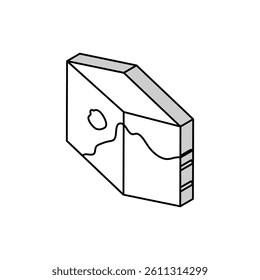 corrosion materials engineering isometric icon vector. corrosion materials engineering sign. isolated symbol illustration