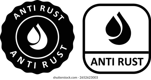 Korrosionsschutzetiketten für zertifizierte rostfreie Produkte