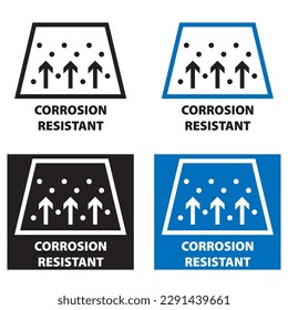 Corrosion Resistant vector information sign horizontally